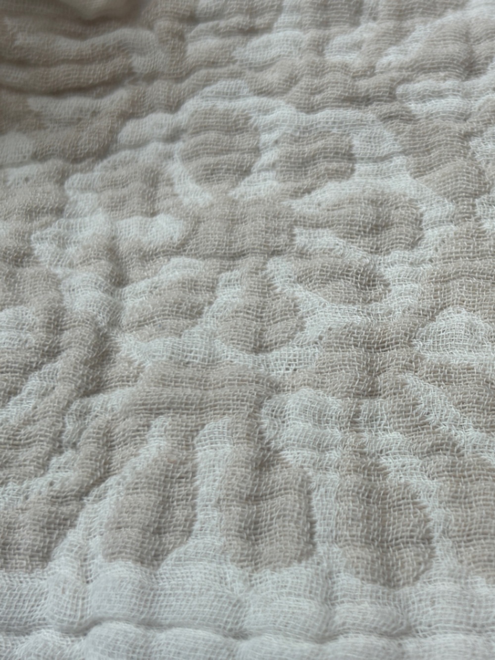 Modern Birds in Flight Crane Tan Cream Woven Organic Cotton Throw Size 55 x 75 - Picture 13 of 14